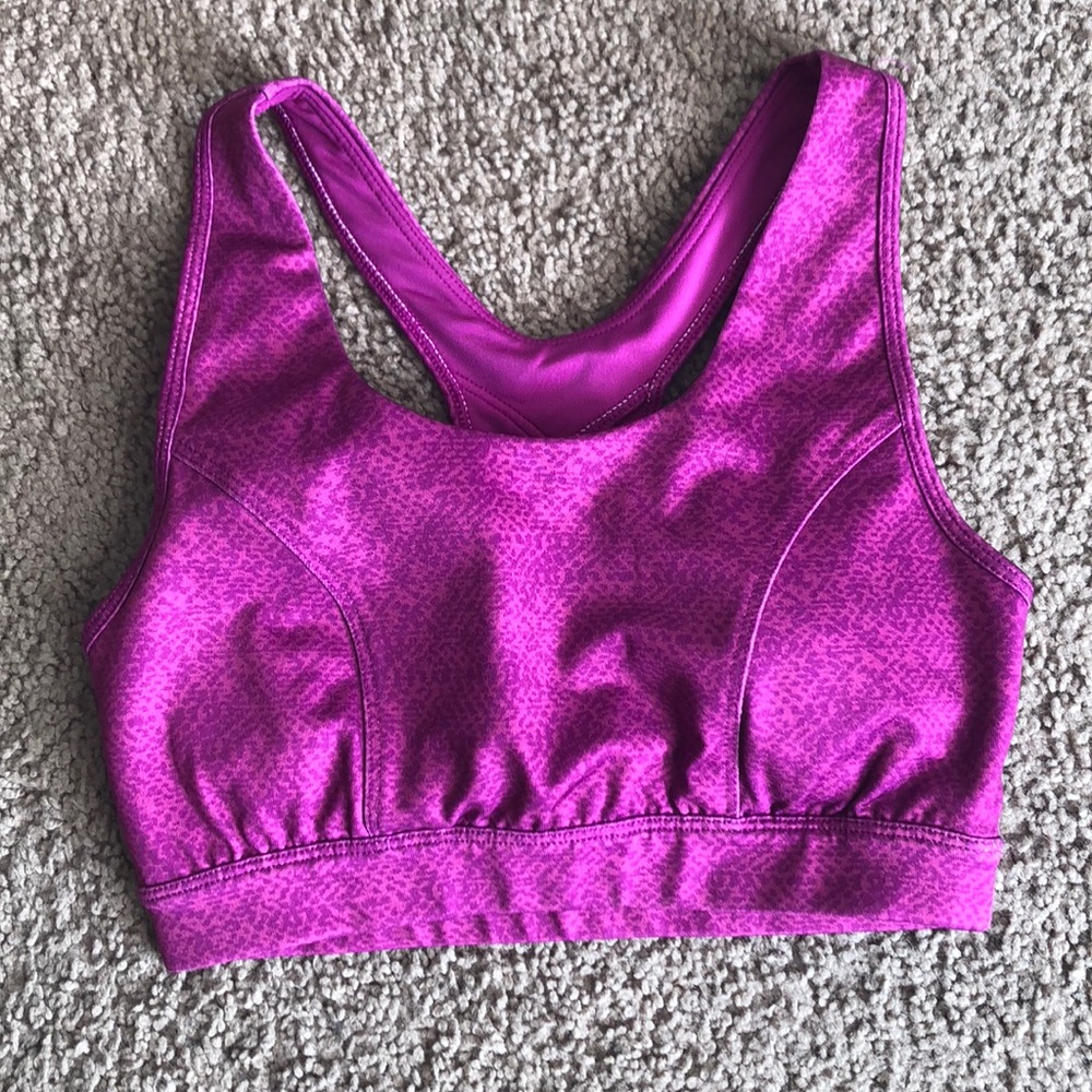 Purple High Impact Sports Bra